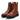 Carmela Womens Leather Monogram Fashion Boot - Camel