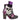 Irregular Choice Womens Dance of the Dead Heeled Ankle Boot - Purple