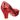 Irregular Choice Womens Nick of Time High Heel - Red