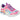 Skechers Girls Rainbow Racers Light Up Trainers - Pink